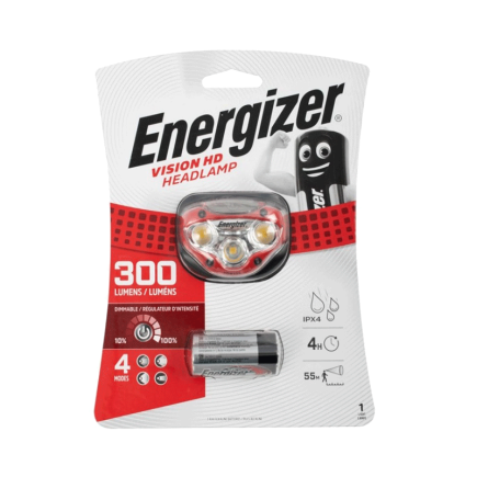 Vision HD Headlight - Lumens 300| Energizer