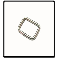Stainless Steel Square "D"Ring 4mm x 25mm 