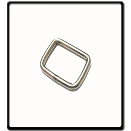 Stainless Steel Square "D"Ring 4mm x 25mm 