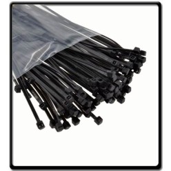 4.8mm x 200mm Cable Ties | Black 
