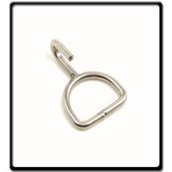 Stainless Steel D Ring with Hook 4mm