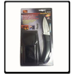 Stainless Steel Pocket Knife with Belt pouch