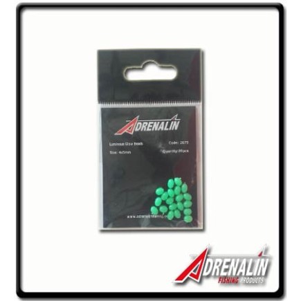 Green Luminous Glow Bead 3x4mm | PK20