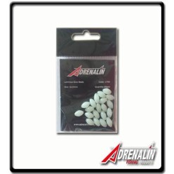 White Luminous Glow Bead 6x10mm | PK20