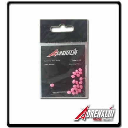 Pink Luminous Glow Bead 4x5mm | PK20
