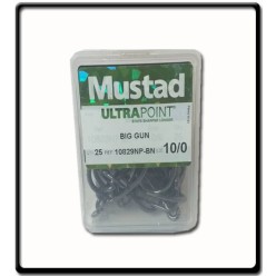 10/0 - Big Gun Hooks - Black Nickel - Blister | Mustad