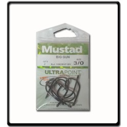 3/0 - Big Gun Hooks - Black Nickel | Mustad