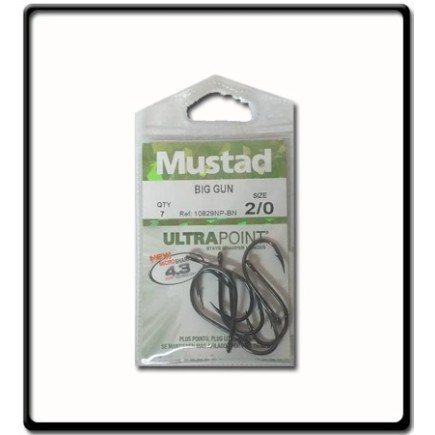 #2 - Big Gun Hooks - Black Nickel | Mustad