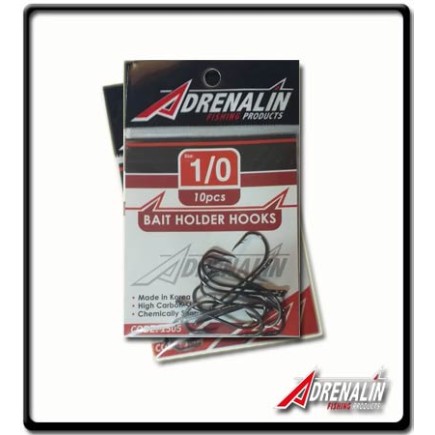 1/0 - Baitholder Hooks - Adrenalin | Pk10