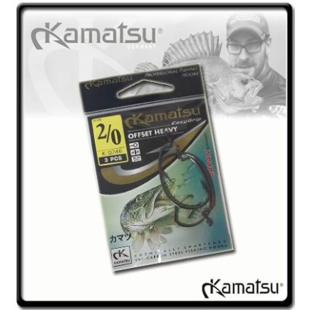 2/0 Kamatsu Heavy Offset Hook  | 3pcs