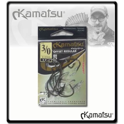 3/0 - Kamatsu Offset Regular Hook  | 5pcs