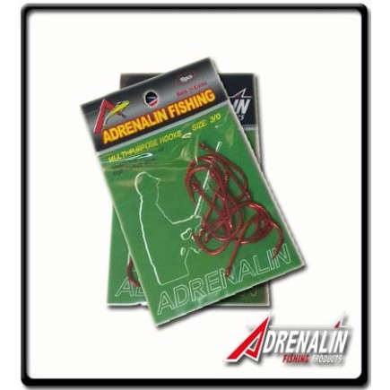3/0 - Multi-Purpose Hooks - Red | Adrenalin