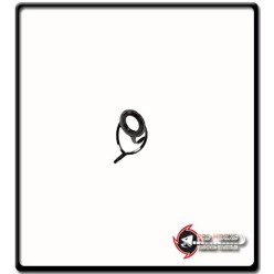 No.8 - Silver Black Fishing Rod Guide | 1 Pieces