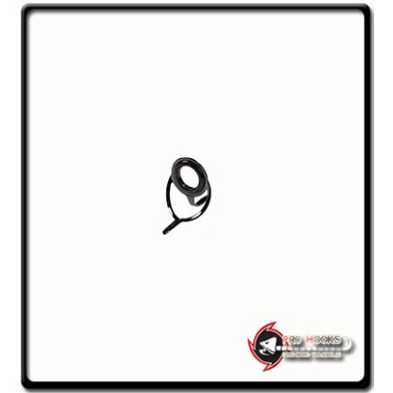No.16 - Silver Black Fishing Rod Guide | 1 Pieces