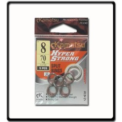 8mm Hyper Strong Split Rings | 10Pcs