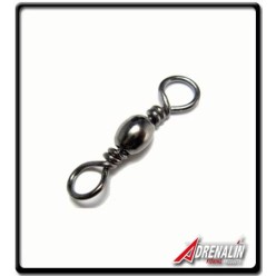 #6 - Black Brass Barrel Swivels - Adrenalin | 10Pk
