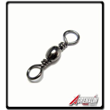 #12 - Black Brass Barrel Swivels - Adrenalin | 10Pk
