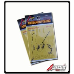 #16 - Black Brass Barrel Swivels - Adrenalin | 10Pk