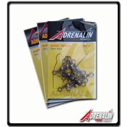 #2 - Black Brass Barrel Swivels - Adrenalin | 10Pk