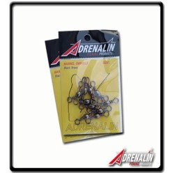 1/0 - Black Brass Barrel Swivels - Adrenalin | 10Pk