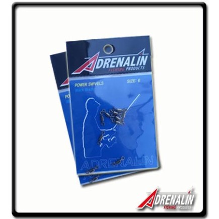 #4 - Black Brass Power Swivels | 10Pk