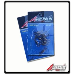 2/0 - Black Brass Power Swivels | 10Pk