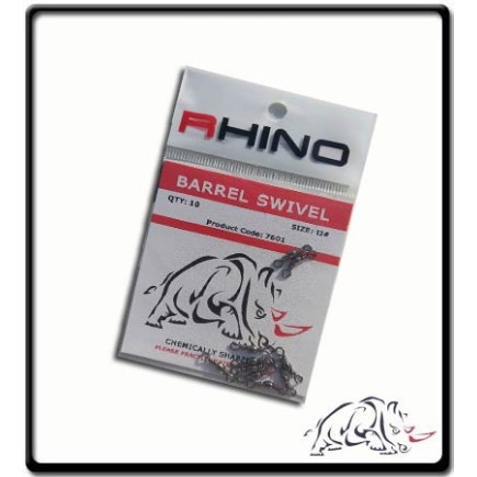 #12 - Black Brass Barrel Swivels - Rhino | PK10