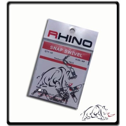 #16 - Barrel Swivel with Snap - Rhino | PK10