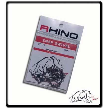 #1 - Barrel Swivel with Snap - Rhino | PK10 #1 - Barrel Swivel with Snap - Rhino | PK10