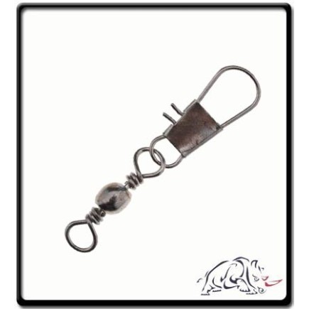 #1 - Barrel Swivel with Snap - Rhino | PK10 #1 - Barrel Swivel with Snap - Rhino | PK10