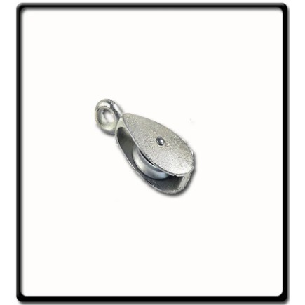 25mm Awning Pulley | Single Cast Sheave Fixed Eye