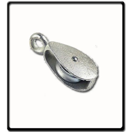 50mm Awning Pulley | Single Cast Sheave Fixed Eye 50mm Awning Pulley | Single Cast Sheave Fixed Eye