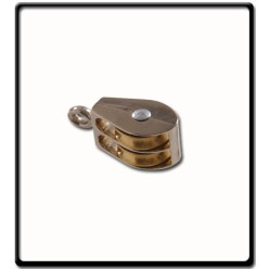 19mm Double Awning Pully | Nonswivel