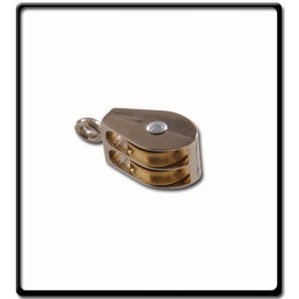 19mm Double Awning Pully | Nonswivel