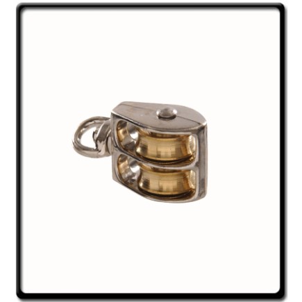 19mm Double Awning Pully | Swivel