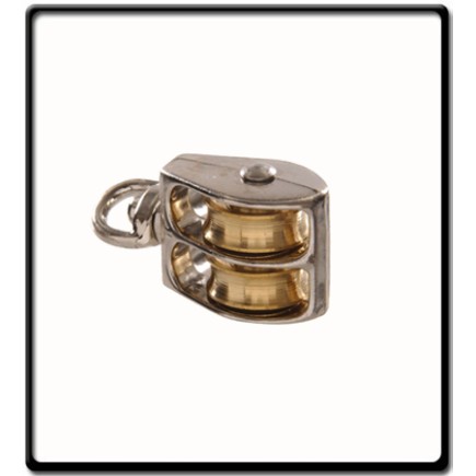 25mm Double Awning Pully | Swivel