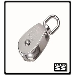 32mm - Stainless Steel Pulley - Single - 316SS | Block