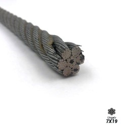 06mm - WSC Ungalvanished Non-Spin Cable - 19x7, 1960MPA, RHOL, A1, SLG | SOLD PER METER