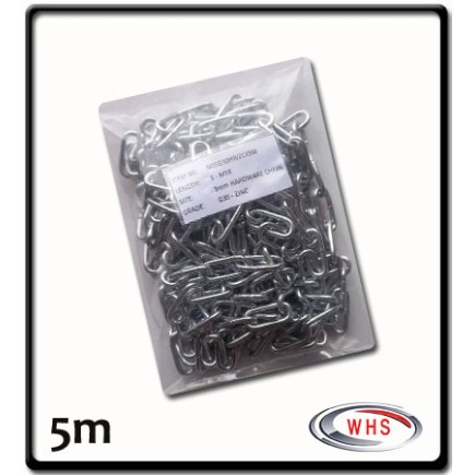 4mm - Hardware Chain - G30 Zinc | 5m - Prepack