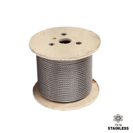 06mm - 7X19 - Stainless Steel Wire Rope - GR316 | SOLD PER METER