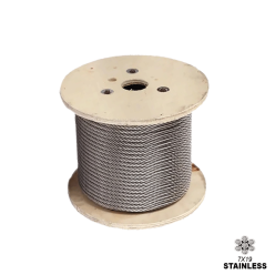 10mm - 7X19 - Stainless Steel Wire Rope - GR316 | SOLD PER METER