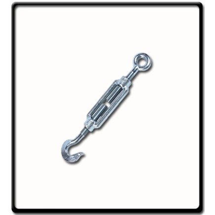 12mm - Turnbuckle - Stainless Steel | Hook to Eye 