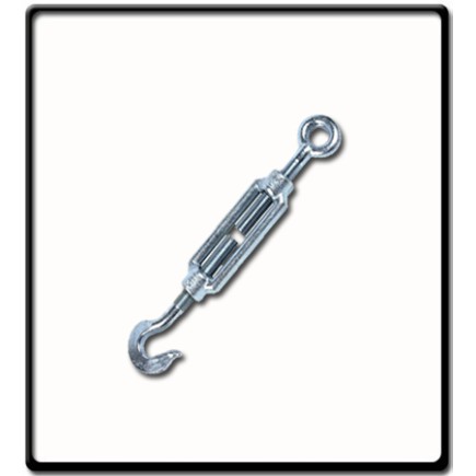 8mm Turnbuckle, EG, DIN 1480 | Hook to Eye 