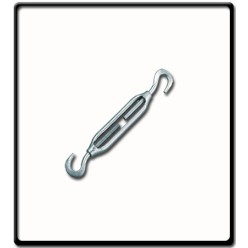 8mm Turnbuckle, EG, DIN 1480 | Hook to Hook