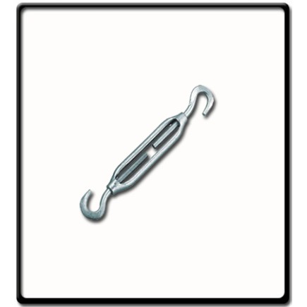 8mm Turnbuckle, EG, DIN 1480 | Hook to Hook