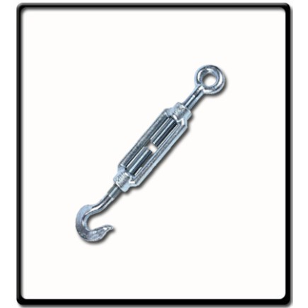 10mm Turnbuckle, EG, DIN 1480 | Hook to Eye 