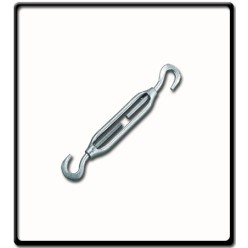 10mm Turnbuckle, EG, DIN 1480 | Hook to Hook