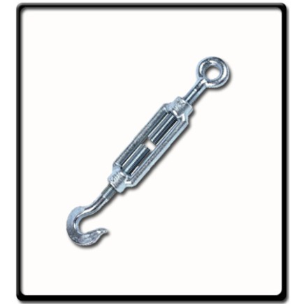 12mm Turnbuckle, EG, DIN 1480 | Hook to Eye 