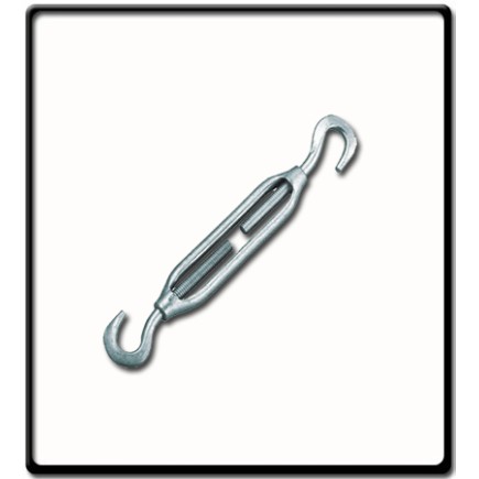 12mm Turnbuckle, EG, DIN 1480 | Hook to Hook