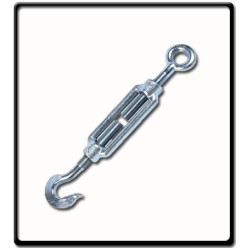 16mm Turnbuckle, EG, DIN 1480 | Hook to Eye 